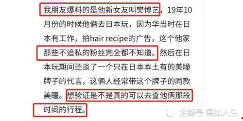 樊博艺最新爆料,揭秘娱乐圈惊人内幕
